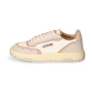 Autry Sneakers i mesh och mocka Beige, Dam