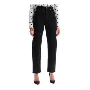 Dolce & Gabbana Svarta Boyfriend Jeans med 5 Fickor Black, Dam