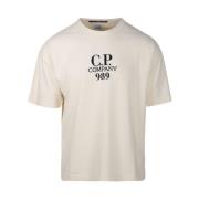 C.p. Company Pistachio Shell T-Shirt Beige, Herr