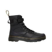 Dr. Martens Svarta Läder Combs Wyoming Stövlar Black, Herr