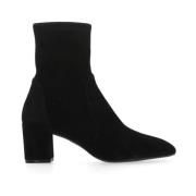 Stuart Weitzman Svarta Mocka Läder Damskor Black, Dam