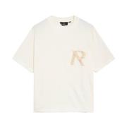 Represent Bomull T-shirt med 3D Tape Print White, Herr