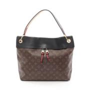 Louis Vuitton Vintage Pre-owned Canvas axelremsvskor Brown, Dam