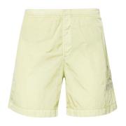 C.p. Company Olivgröna badshorts med rynkad finish Green, Herr