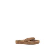 Pedro García Modernt Mocka Flip-Flop Sandaler Brown, Dam