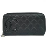 Chanel Vintage Pre-owned Laeder plnbcker Black, Dam