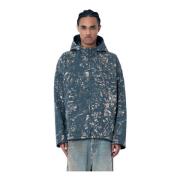 Diesel Camo huva jacka med sidofickor Gray, Herr