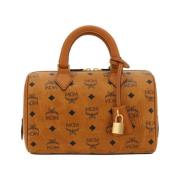 MCM Ella Boston Handväska med Rörhandtag Brown, Dam