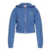 Kenzo Hoodie med skimrande applikationer Blue, Dam