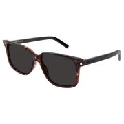 Saint Laurent Havana Grå Solglasögon SL 599 Brown, Herr