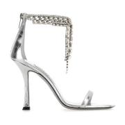 Jimmy Choo Stilren Verity Sandal för kvinnor Gray, Dam