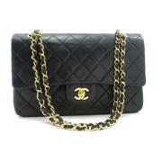 Chanel Vintage Pre-owned Laeder axelremsvskor Black, Dam