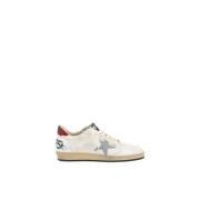 Golden Goose Ikoniska stjärn lädersneakers med mocka Beige, Herr