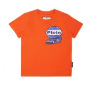 Philipp Plein Racingbilar T-shirt Orange, Unisex