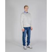 Aquascutum Stilfull Stickad Kollektion White, Herr