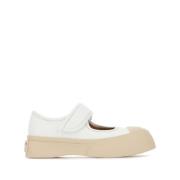 Marni Vita Sneakers med Touch-Strap Stängning White, Dam