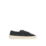 Fear Of God Svarta Mocka Minimalistiska Sneakers Black, Herr