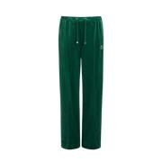 Marina Rinaldi Chenille Wide Leg Byxor Green, Dam