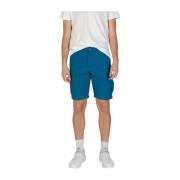 Napapijri Bermuda Bomulls Shorts Höst/Vinter Kollektion Blue, Herr