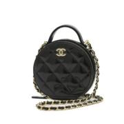 Chanel Vintage Pre-owned Canvas chanel-vskor Black, Dam