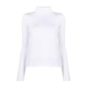 Vince Klassisk Turtleneck Tröja White, Dam