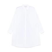 MM6 Maison Margiela Vit Patchwork Skjortklänning White, Dam