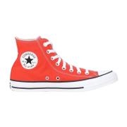 Converse Röda höga canvas sneakers Red, Herr