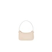 Carolina Herrera Mini Pochette Blasón Läder Väska Beige, Dam