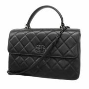 Chanel Vintage Pre-owned Tyg handvskor Black, Dam