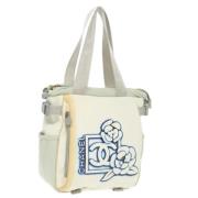 Chanel Vintage Pre-owned Nylon chanel-vskor White, Dam