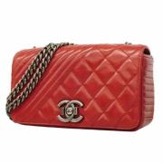 Chanel Vintage Pre-owned Laeder chanel-vskor Red, Dam