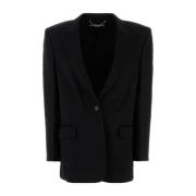 Stella McCartney Klassisk Svart Ylleblazer Black, Dam