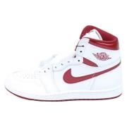 Jordan Metallic Burgundy High 85 Sneakers White, Dam