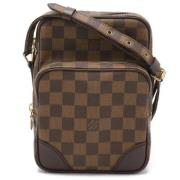 Louis Vuitton Vintage Pre-owned Canvas axelremsvskor Brown, Dam