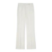 Motivi Crepe Stretch Flare Byxor White, Dam