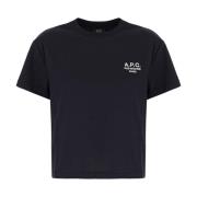 A.p.c. Avslappnad Bomull T-shirt Blue, Dam