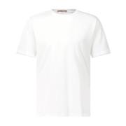 Herno Bomull T-shirt, Klassisk Rund Hals White, Herr