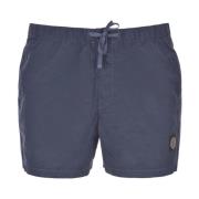 Stone Island Kompass Logo Badshorts 'Mörkblå' Blue, Herr