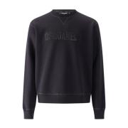 Dsquared2 Strass Logo Sweatshirt mångsidig för alla tillfällen Black, ...