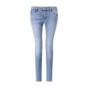 Adriano Goldschmied Moderne Skinny Leggings med Broderade Fickor Blue,...