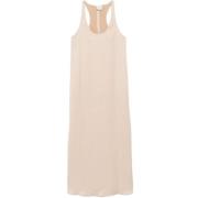 Alysi Beige Ärmlös Racerback Klänning Beige, Dam