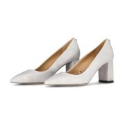 Hugo Boss Velourskinn Blockklack Pumps Gray, Dam