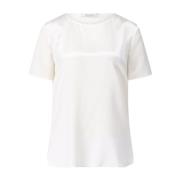 Max Mara Sidens T-shirt med tidlös elegans Beige, Dam