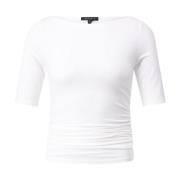 Rag & Bone Rynkad T-shirt för varje tillfälle White, Dam