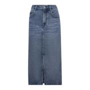 Isabel Marant Blå Straight Cut Jeans Blue, Dam