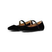 Tod's Sammet Mary Jane Ballerinaskor Black, Dam