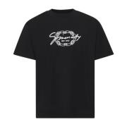 Givenchy Svart Bomull Medaljong T-shirt Black, Herr