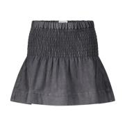 Isabel Marant Utställd Bomulls Sweat Mini Kjol Gray, Dam