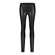 Marc Cain Leggings i läderlook, kroppsnära passform Black, Dam