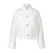 Vince Klassiskt Overshirt för varje tillfälle White, Dam